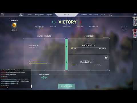 Valorant | Chyler almost dies from DOUBLE rank up.