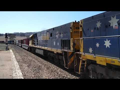 NR118 & 38 intermodal at Tarana NSW.  Sat 01st Feb 2020
