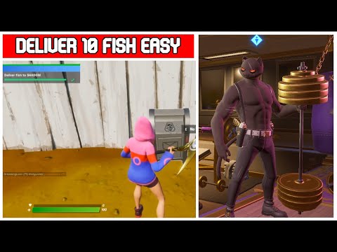 *EASIEST* Way to Deliver Fish to Shadow & Ghost - Locations - Fortnite Season 2 Meowslces Challenge