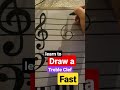 Treble Clef How to draw #music101ph #music #shorts #gclef #howtodraw