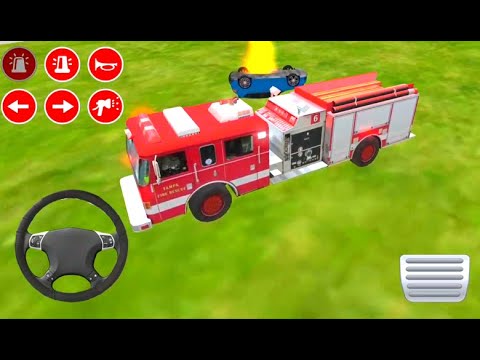 Fire Truck Driving Simulator 2020 #4 Fire Fighting game Best Android Gameplay