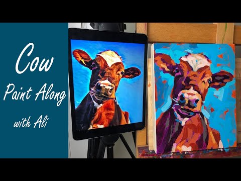 Cow Paint Along with Ali