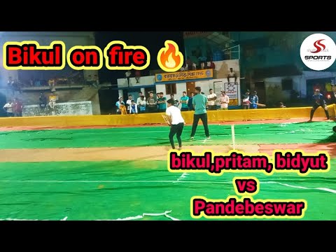 Bikul, Pritam, Bidyut Vs Pandebeswar || Bikul on fire🔥 chhatna short hand cricket || @subhasports