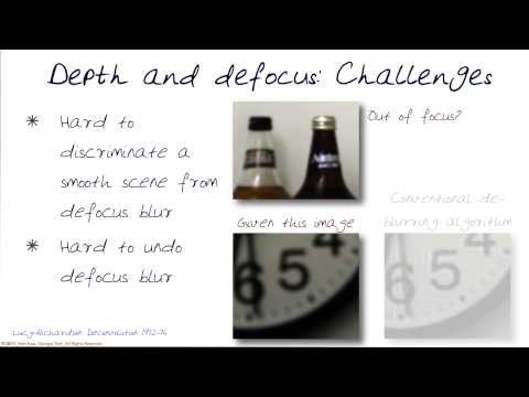 Depth and Defocus Challenges