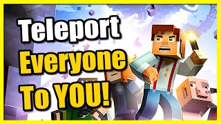 How to Teleport All Players to Your Location in Minecraft Bedrock (Easy Tutorial)