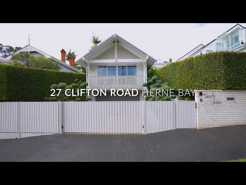 27 Clifton Road, Herne Bay, Auckland, 4房, 3浴, 独立别墅