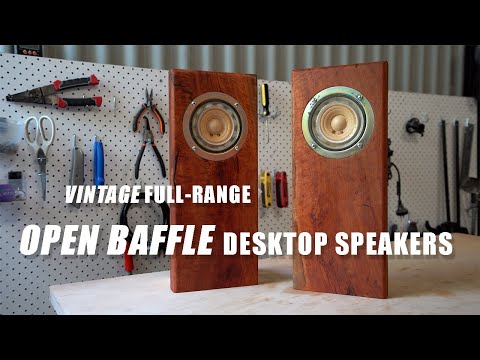 Desktop Open Baffle Speakers - Coral Holey Basket DIY Build