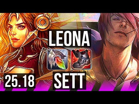 LEONA & Vayne vs SETT & Ashe (SUP) | KR Master | 25.18