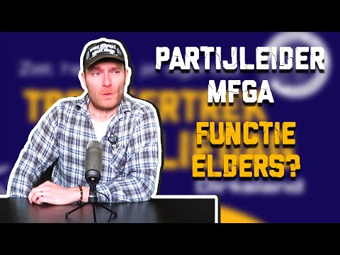 Breaking News: Partijleider MFGA - Functie elders?