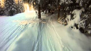 preview picture of video 'Les Carroz - Grand Massif - GoPro skiing video'