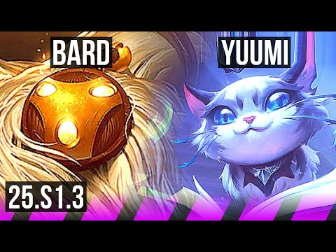 BARD & Caitlyn vs YUUMI & Jhin (SUP) | 2/0/7, 800+ games | KR Master | 25.S1.3