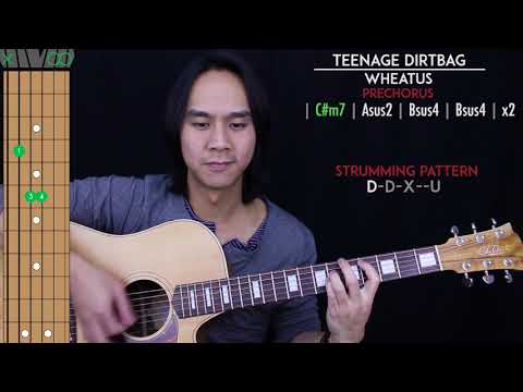Teenage Dirtbag Guitar Cover Acoustic - Wheatus 🎸 |Tabs + Chords|