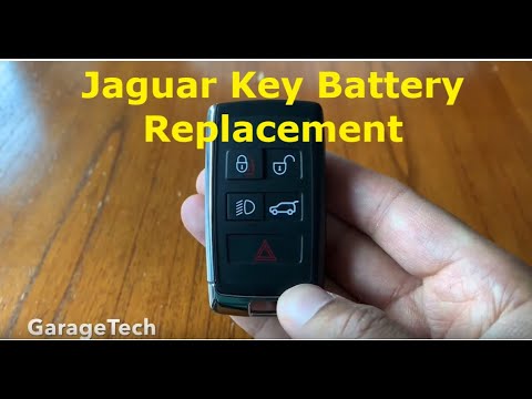 Jaguar Key How to replace the battery in the key fob, DIY change the battery cell, flat dead battery