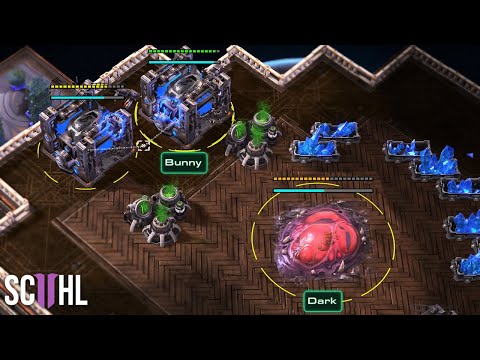 Bunny's Insane Bunker Rush - Starcraft 2: Bunny vs. Dark