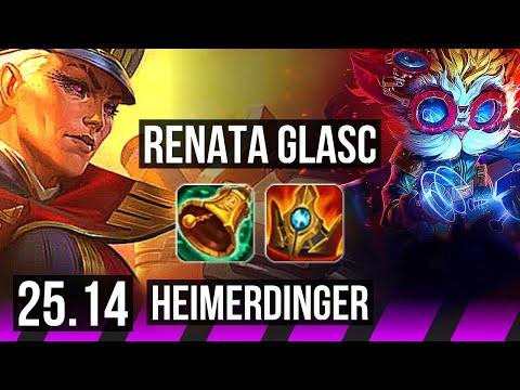 RENATA GLASC & Miss Fortune vs HEIMERDINGER & Jhin (SUP) | NA Master | 25.14