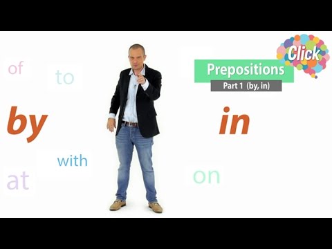 Click  [by Mahidol] Preposition - Part 1 (by, in) - by กับ in ใช้ให้ถูก หมายความว่าอะไรได้บ้าง