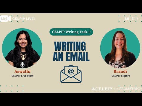CELPIP Live! Writing an Email for CELPIP Writing Task 1 - S6E11