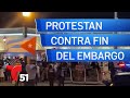 Caravana de protesta contra propuesta de levantar el embargo a Cuba