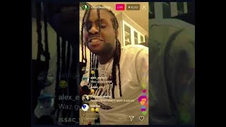 Chief Keef laughing at FBG DUCK ON IG LIVE
