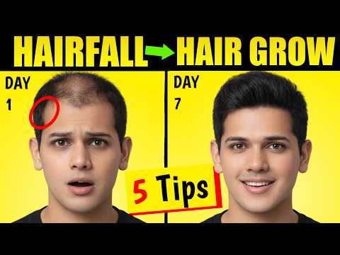 5 Natural Ways to Stop Hair fall in 7 Days | Hair Care Routine (Men & Women)