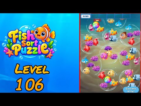 Fish Sort Puzzle Level 106 Walkthrough thumbnail