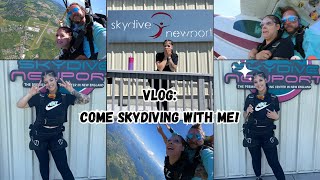 MY FIRST SKYDIVING EXPERIENCE!✨ (Full free fall video + VLOG style video)