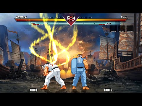 SHIN AKUMA VS RYU TEAM! EPIC ARINO GAMES COMBAT!