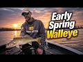 Early Spring River Walleye Fishing + Dubuque Rig Breakdown | First Fish of the Year
