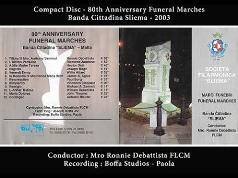 Banda Cittadina Sliema - CD - Funeral Marches - 80th Anniversary - 2003