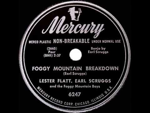 1st RECORDING OF: Foggy Mountain Breakdown - Lester Flatt & Earl Scruggs (their 1949 version)