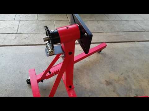 Harbor freight 1 ton engine stand rotator upgrade