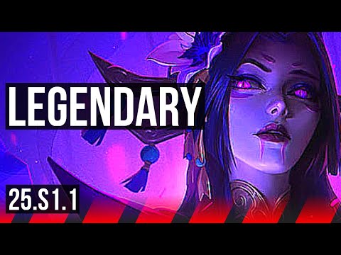 CASSIOPEIA vs GANGPLANK (TOP) | 9/1/6, 7 solo kills, Legendary | KR Diamond | 25.S1.1