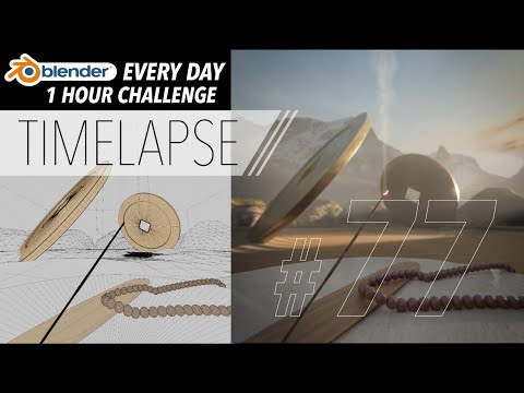 Making a Zen Garden with Geometry Nodes and Volumetric Lighting - Blender Every Day #77