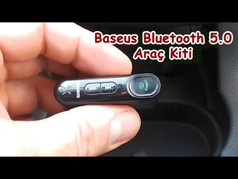Baseus BSBA-02, WXQY-01 Bluetooth 5.0 Şarj Edilebilir Kablosuz Aktarıcı Araç Kiti Fm Transmitter