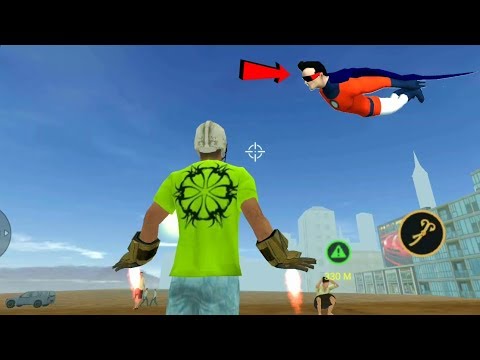Vegas Crime Simulator - (Vegas Hero vs SuperHero) - Explosion wave on landing Power - HD