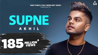 Supne - Akhil  Official  Full Video Song  Latest P