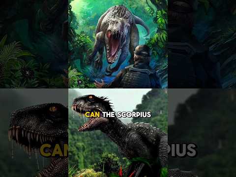 Can Scorpius Rex Defeat The Indominus Rex? #jurassicworldrebirth #jurassicworld #indominusrex