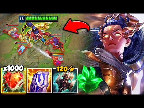 WHEN VAYNE BUILDS FULL TANK, YOU SIMPLY CAN'T KILL HER! (STACK HEALTH INFINITELY)