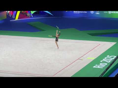 Rhythmic gymnastics World Championships 2025-Josephine Juul Møller(NOR) Clubs qualification