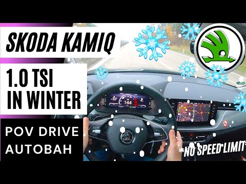Skoda KAMIQ 1.0TSI ❄️WINTER❄️ *NO SPEED LIMIT* AUTOBAHN POV Drive
