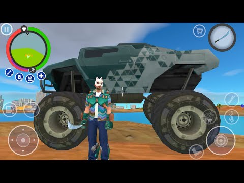 Monster Truck Open World US Army Helicopter and Tank Police Cars Escaping - Android Gameplay.
