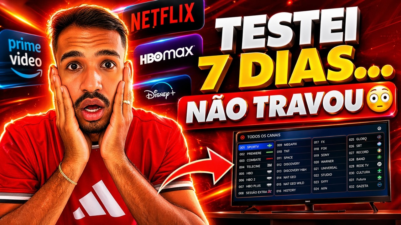 Surreal esse IPTV! testei o app de IPTV que tem mais de 40 MIL conteúdos e NÃO TRAVA… vale a pena?