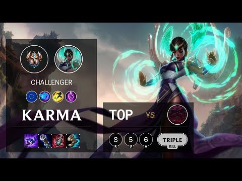 Karma Top vs Ornn - EUW Challenger Patch 10.12