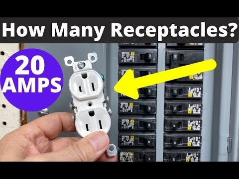 How Many Receptacles or Outlets on one 20 amp Circuit Breaker?