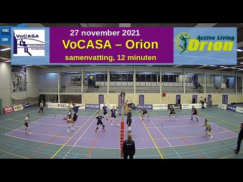 2021-11-27 VoCASA - Orion (samenvatting, 12 min.) Eredivisie Heren Volleybal
