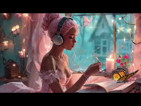 🍃 Nymph's Study Escape: Relaxing Lofi Music & Blossoming Bliss 🌼