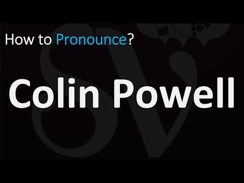 How to Pronounce Colin Powell? (CORRECTLY)