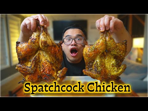SPATCHCOCK CHICKEN - The Best Way To Cook A Whole Chicken FAST