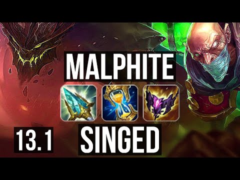 MALPH vs SINGED (TOP) | 8/0/5, Legendary | EUW Grandmaster | 13.1