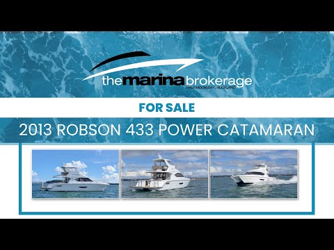 Custom ROBSON-433-POWER-CATAMARAN video